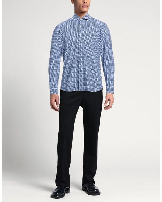 Ghirardelli Blue Next Shirt Polyamide, Elastane for men