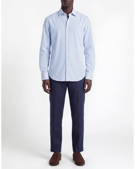 Xacus Blue Shirt Polyamide, Elastane for men