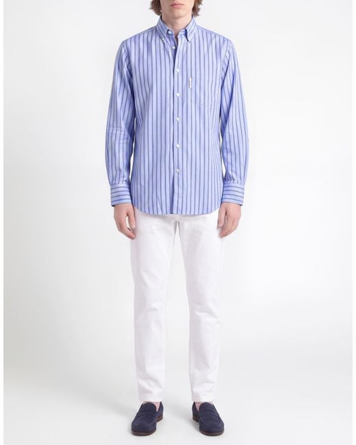Façonnable Blue Light Shirt Cotton for men