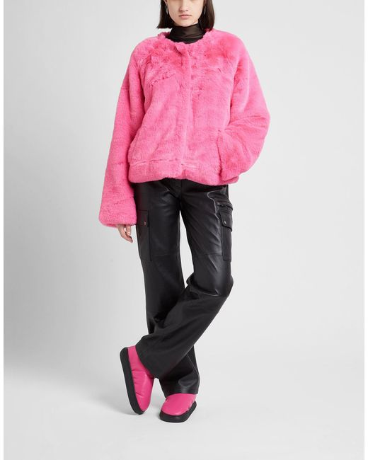 8 by YOOX Pink Shearling & Teddy
