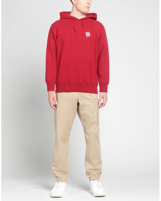 LIFE SUX Red Sweatshirt for men