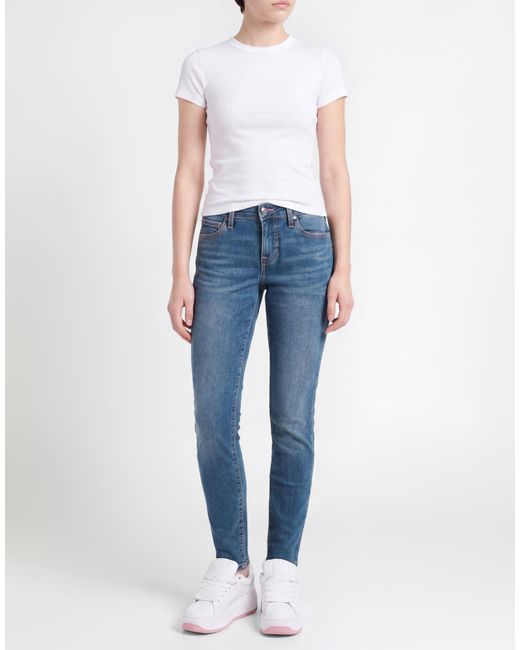 True Religion Blue Jennie Jeans Cotton, Polyester, Viscose, Elastane