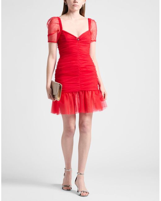 Vestito Corto di Blugirl Blumarine in Red