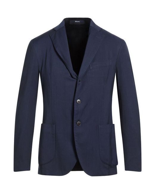Drumohr Blue Blazer Virgin Wool for men