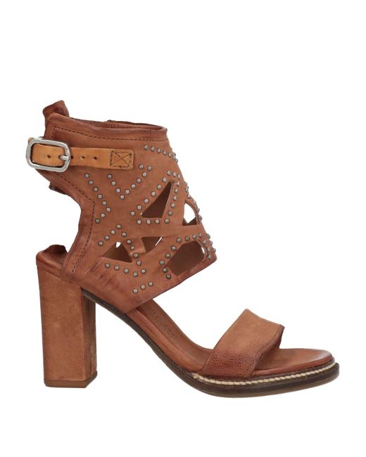 A.S.98 Western Stiefel Braun | Made In Italy | Reißverschluss | 7 Cm Absatz | Leder