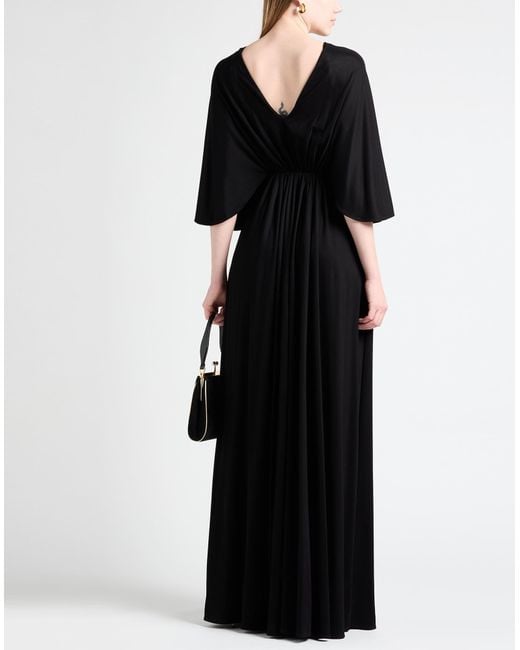 Elisabetta Franchi Black Maxi-Kleid