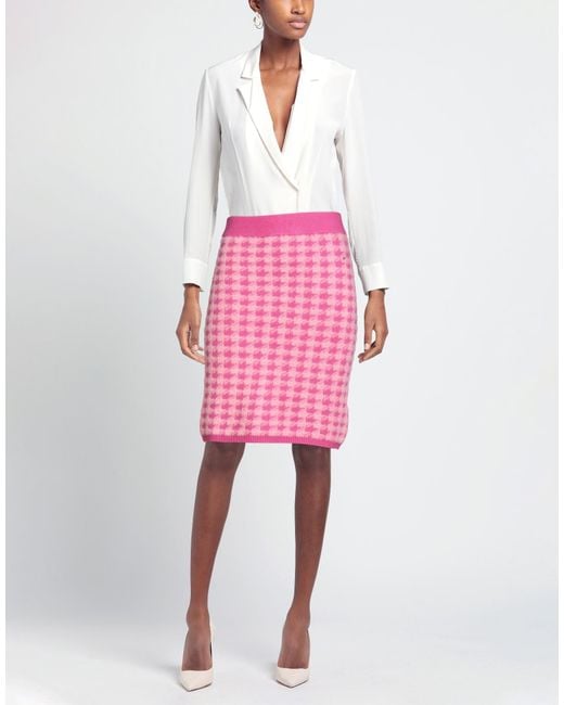 Mini-Jupe White Wise en coloris Pink
