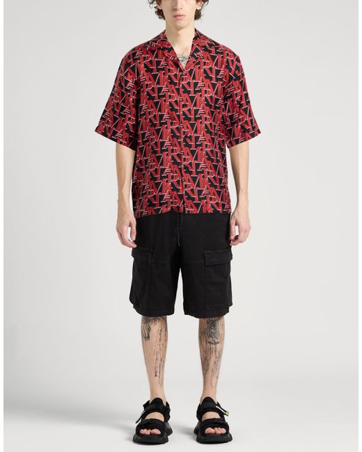 Amiri Red Shirt Silk for men