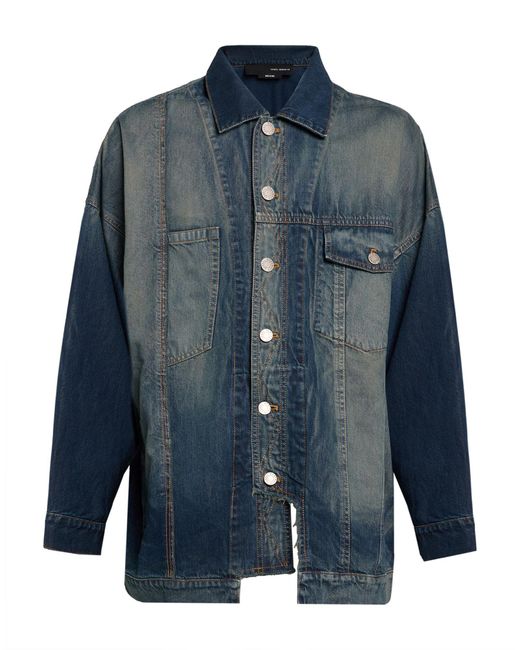Isabel Benenato Blue Denim Outerwear Cotton for men