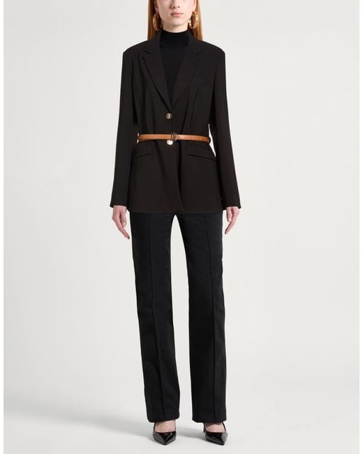 Fracomina Black Blazer Polyester, Elastane