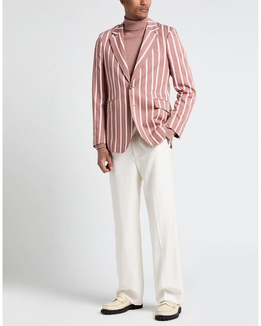 PT Torino Pink Camel Blazer Viscose, Polyamide for men