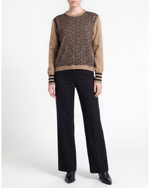 Herno Brown Sweater Wool, Polyester