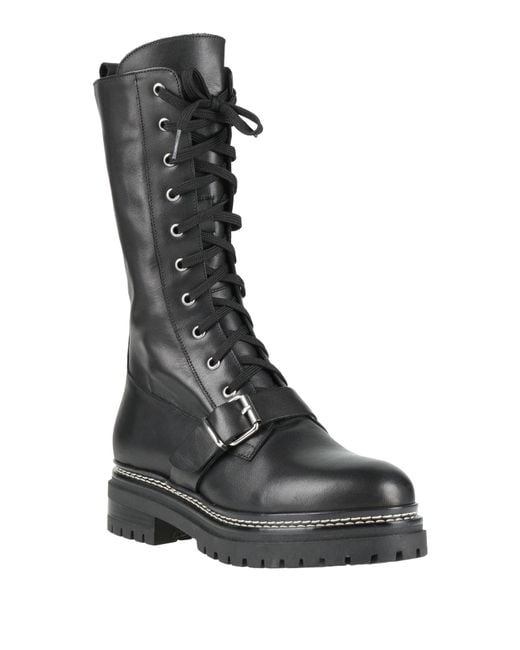 Weekend by Maxmara Black Boot Leather