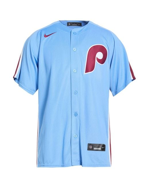 Nike Blue Shirt Polyester for men