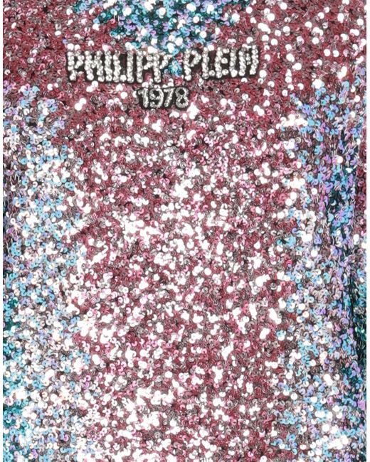 Philipp Plein Blue Sweatshirt Cotton, Elastane
