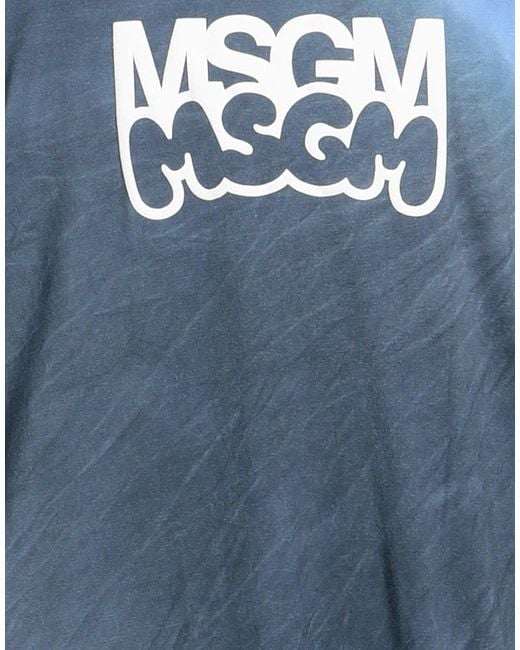 MSGM Blue T-shirt for men