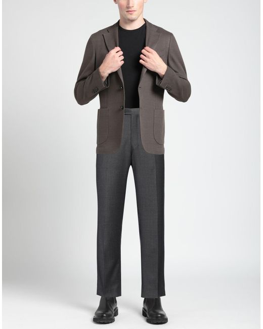 Sartorio Napoli Gray Pants Virgin Wool for men