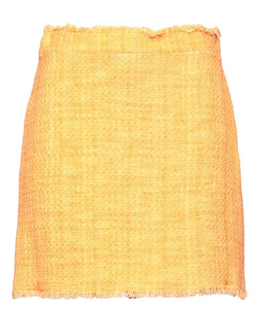 Pinko Yellow Mini Skirt