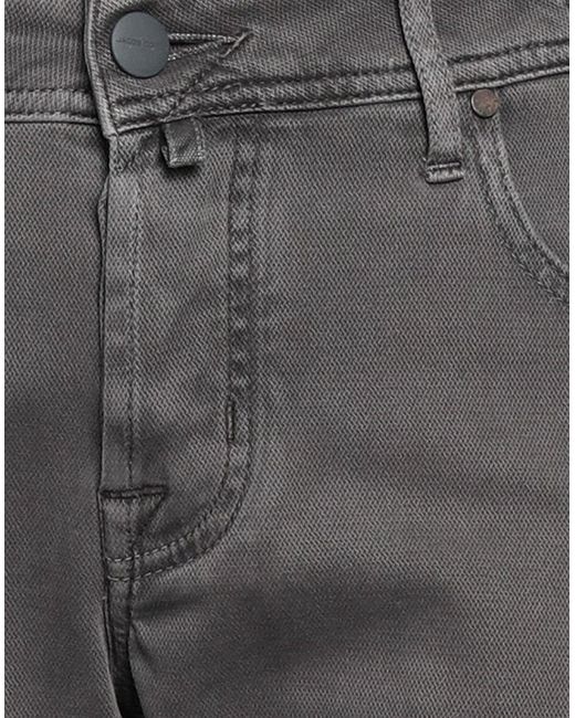 Jacob Cohen Gray Charcoal Pants Cotton, Elastane for men