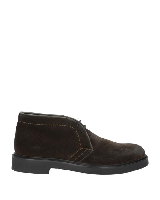 Tagliatore Black Dark Ankle Boots Leather for men