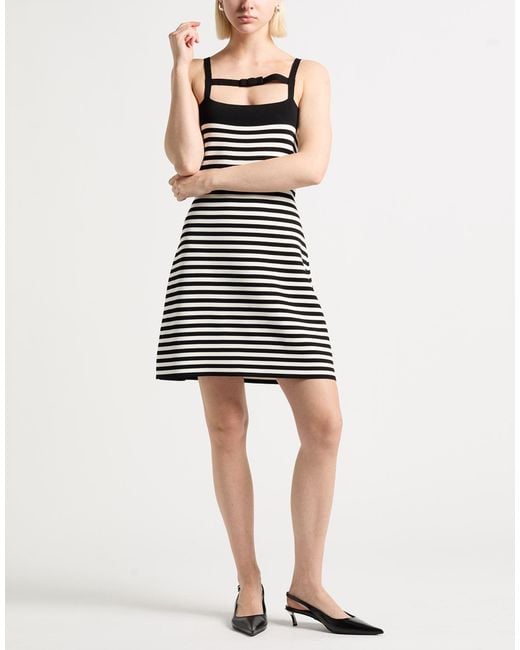 Nina Ricci Black Mini Dress Viscose, Polyamide, Elastane