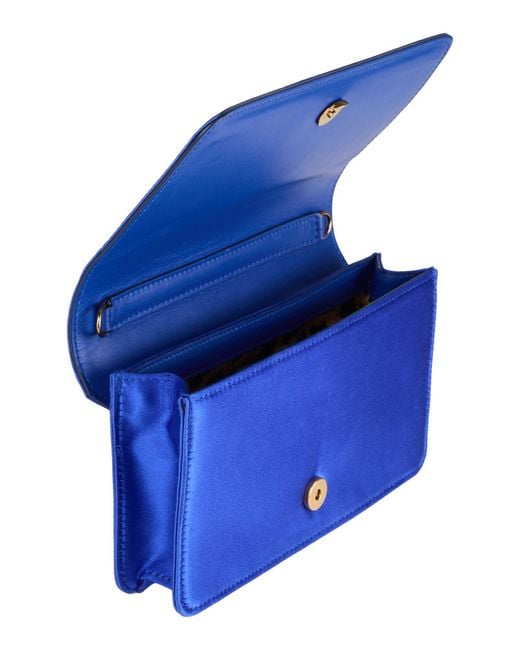 Roberto Cavalli Blue Bright Handbag Viscose, Silk