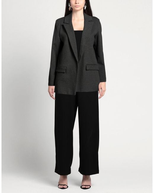 Exte Black Blazer Viscose, Nylon, Elastane