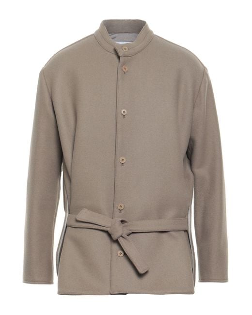Costumein Gray Coat Virgin Wool, Polyamide for men