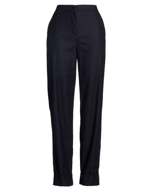 Lardini Blue Pants Wool, Polyester, Nylon, Viscose, Elastane