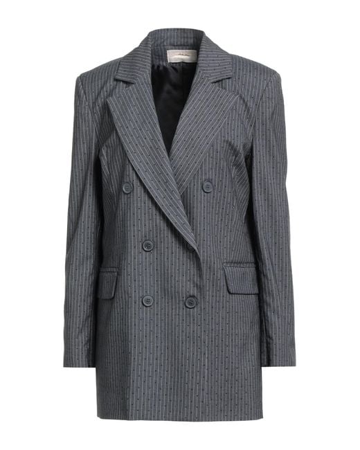 Kaos Gray Blazer Polyester, Viscose, Elastane