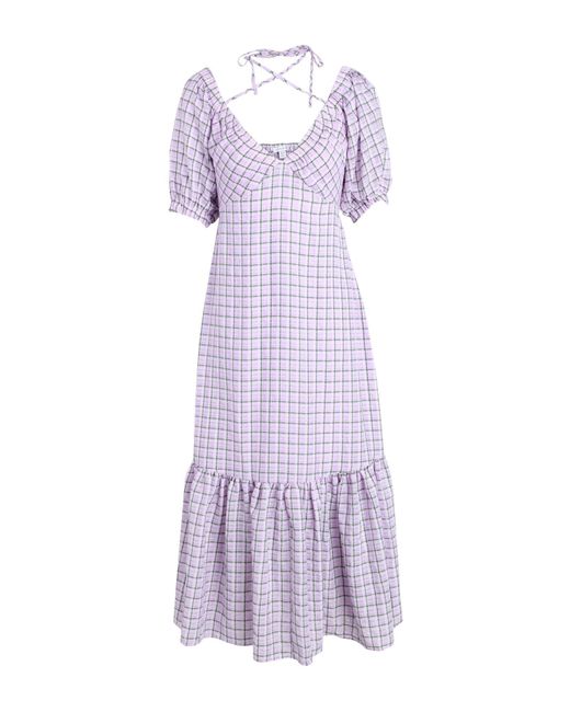 TOPSHOP Purple Midi Dress