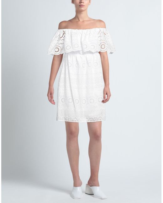 SIMONA CORSELLINI White Mini Dress
