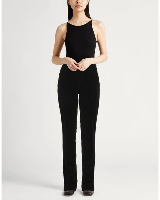 Liu Jo Black Pants Cotton, Elastane