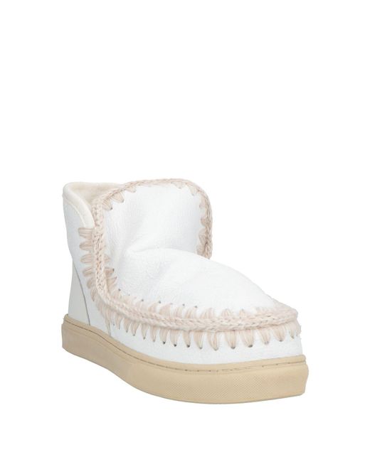 Mou White Ankle Boots for men