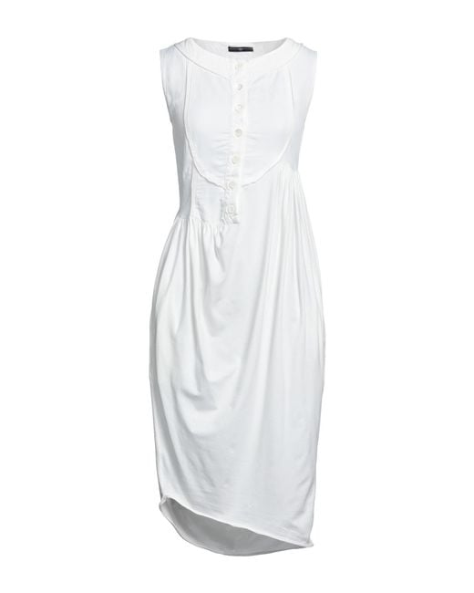 Robe midi High en coloris White