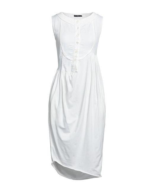 High White Midi Dress