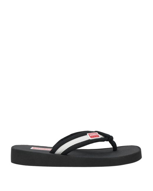 KENZO Black Thong Sandal