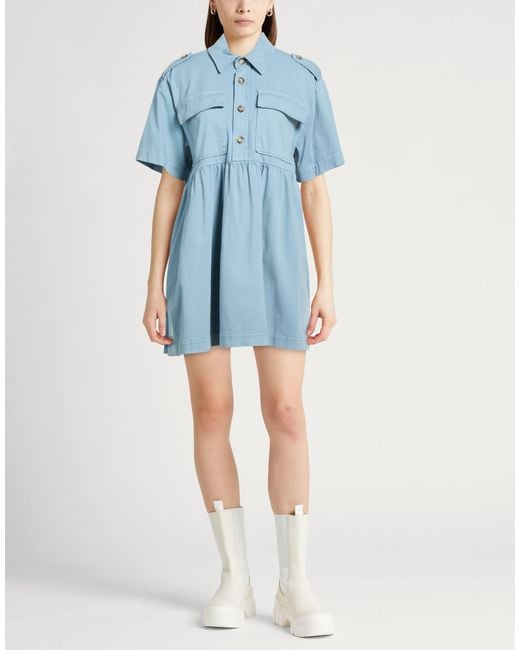 Semicouture Blue Mini Dress