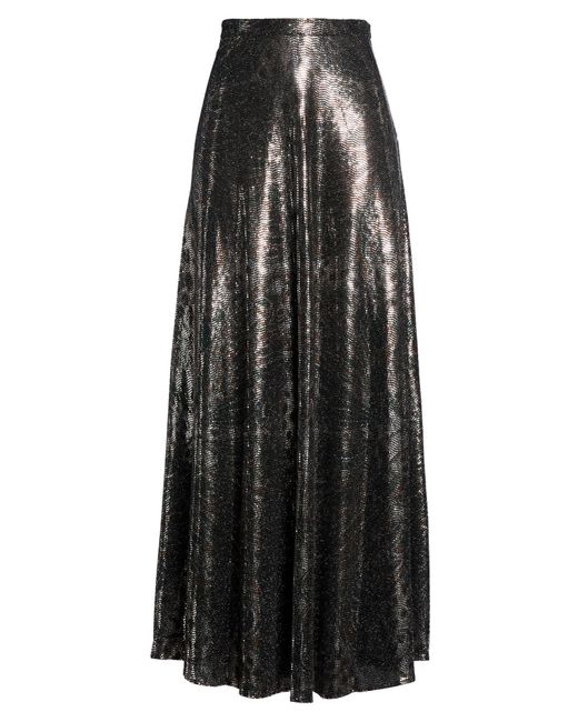Etro Black Maxi Skirt Nylon, Polyester, Elastane