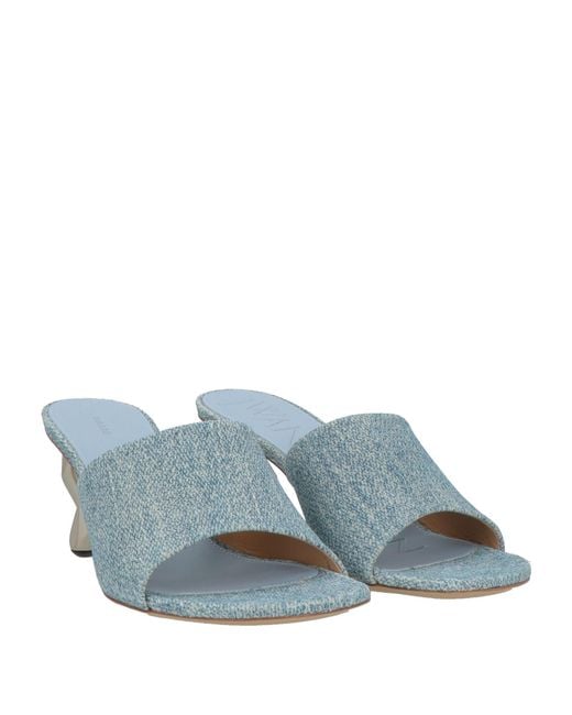 J.W. Anderson Blue Sandals Calfskin