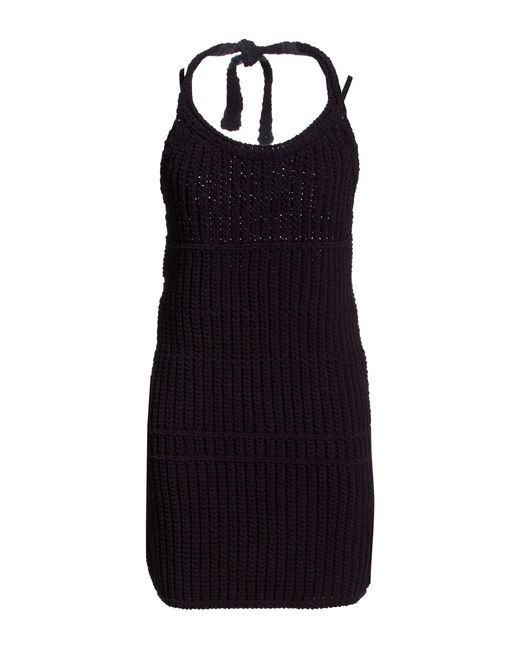 Jacquemus Black Midnight Mini Dress Polyamide