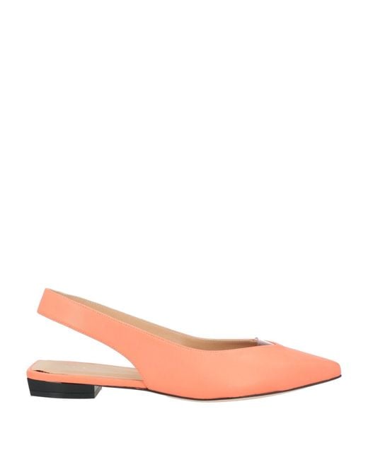 Sergio Rossi Pink Ballet Flats Leather, Pvc