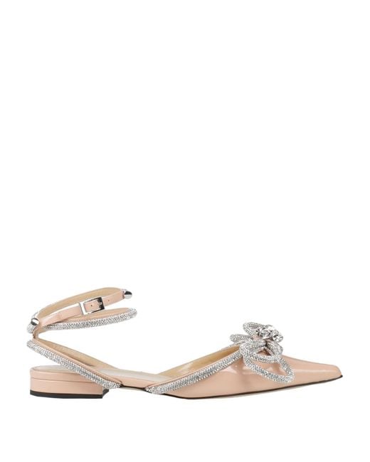 Mach & Mach Natural Blush Ballet Flats Leather