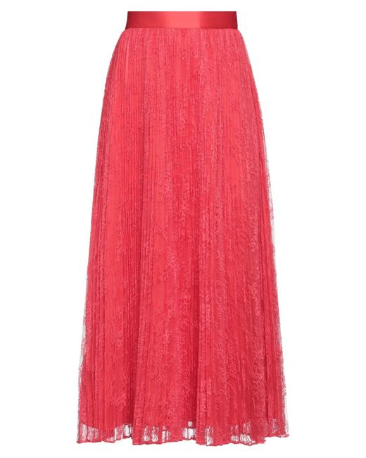 Twin Set Red Maxi Skirt