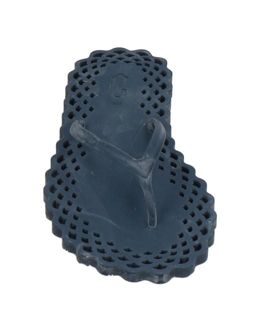 Carlotha Ray Blue Thong Sandal Rubber