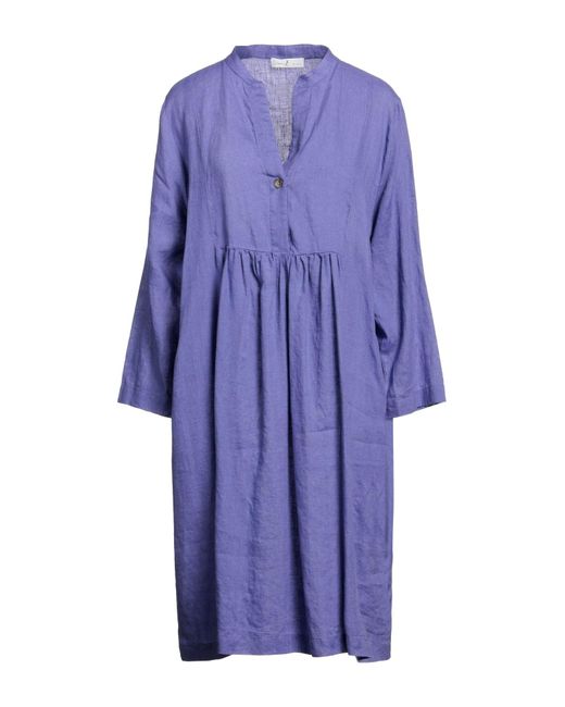 Whyci Purple Midi Dress