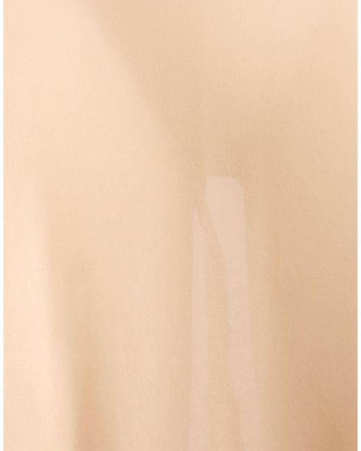 Mugler Natural Camel Midi Skirt Polyester, Elastane