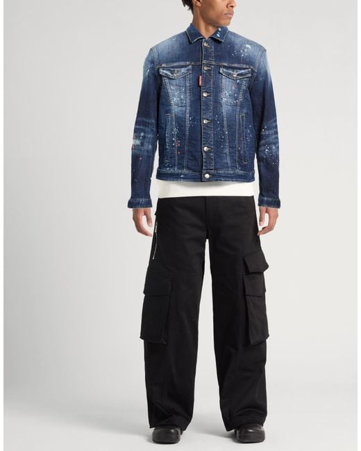 DSquared² Blue Denim Outerwear for men