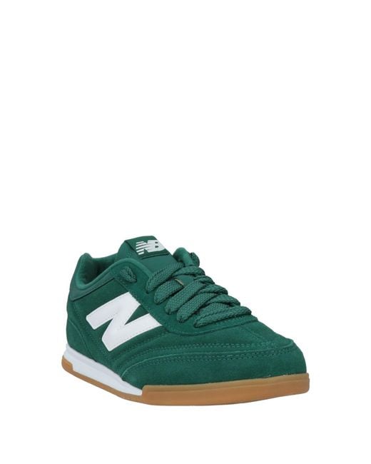 New Balance Green Rc42 Dark Sneakers Leather, Textile Fibers for men
