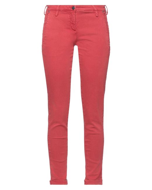 Jacob Coh?n Red Jeans Cotton, Polyester, Elastane